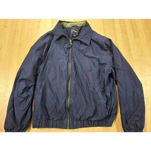 Vintage Outbrook Men's Dark Blue Jacket With Inside Pocket, Size Large, EUC